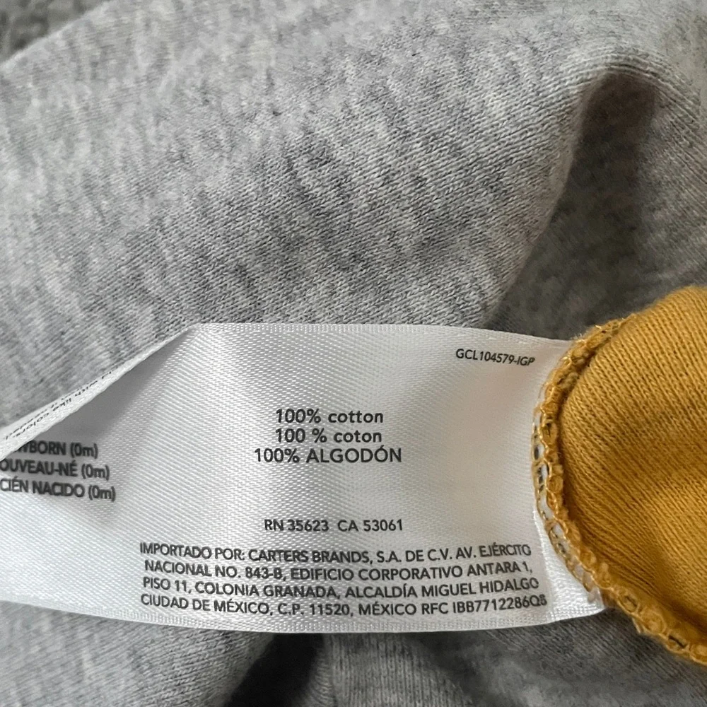 Carter’s truck onesies size newborn